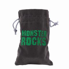 Felt Monster Rocks - Dice Bag - Gray/Green